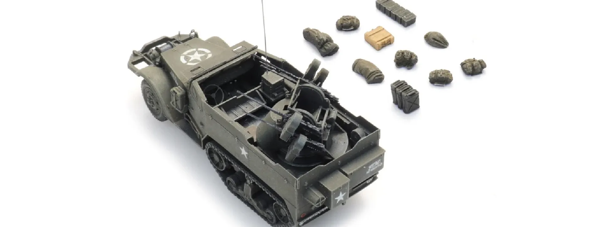 Artitec 6870565 US M16 Halbkettenfahrzeug anti air | Militärmodell 1:87
