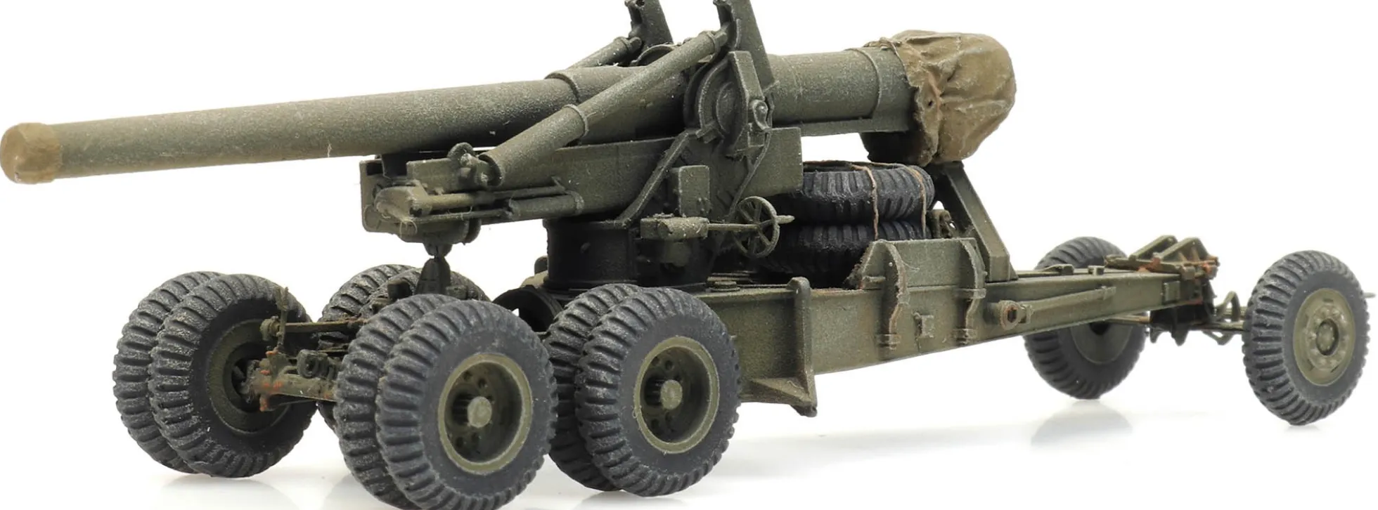 Artitec 6870387 US 155mm Geschütz M1 Long Tom Transportstellung | Militärmodell 1:87