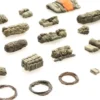 Artitec 6870558 US Stauraum set modern Wüste | Militärmodell 1:87