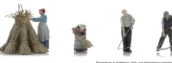 Artitec 7720016 Weizenernte mit der Sense | 4 Stück | Figuren Bausatz 1:72