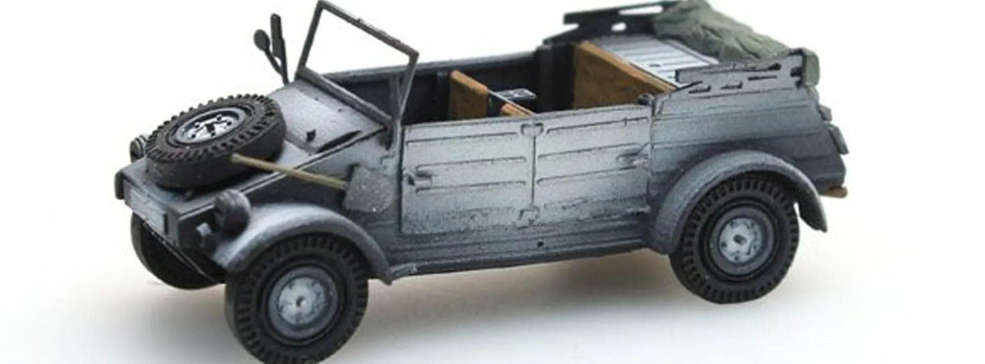 Artitec 387.77-WG WM Kübelwagen VW82 grau-Wintertarnung | Militärmodell 1:87