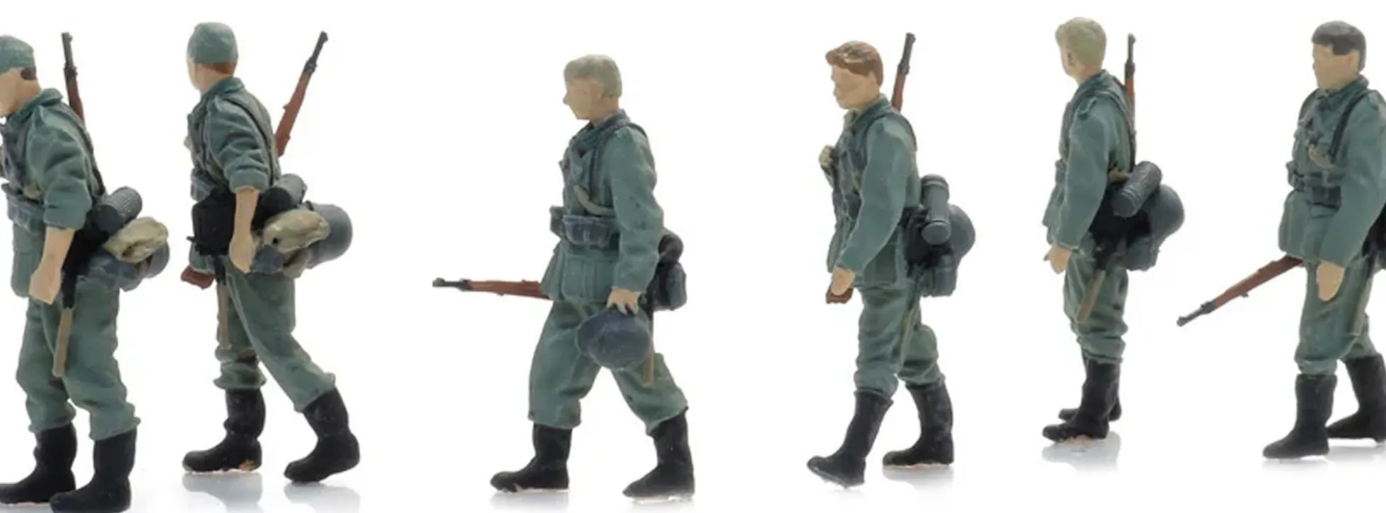 Artitec 7720003 WM-Infanterie - entspanntes marschieren | 6 Stück | Figuren Bausatz 1:72