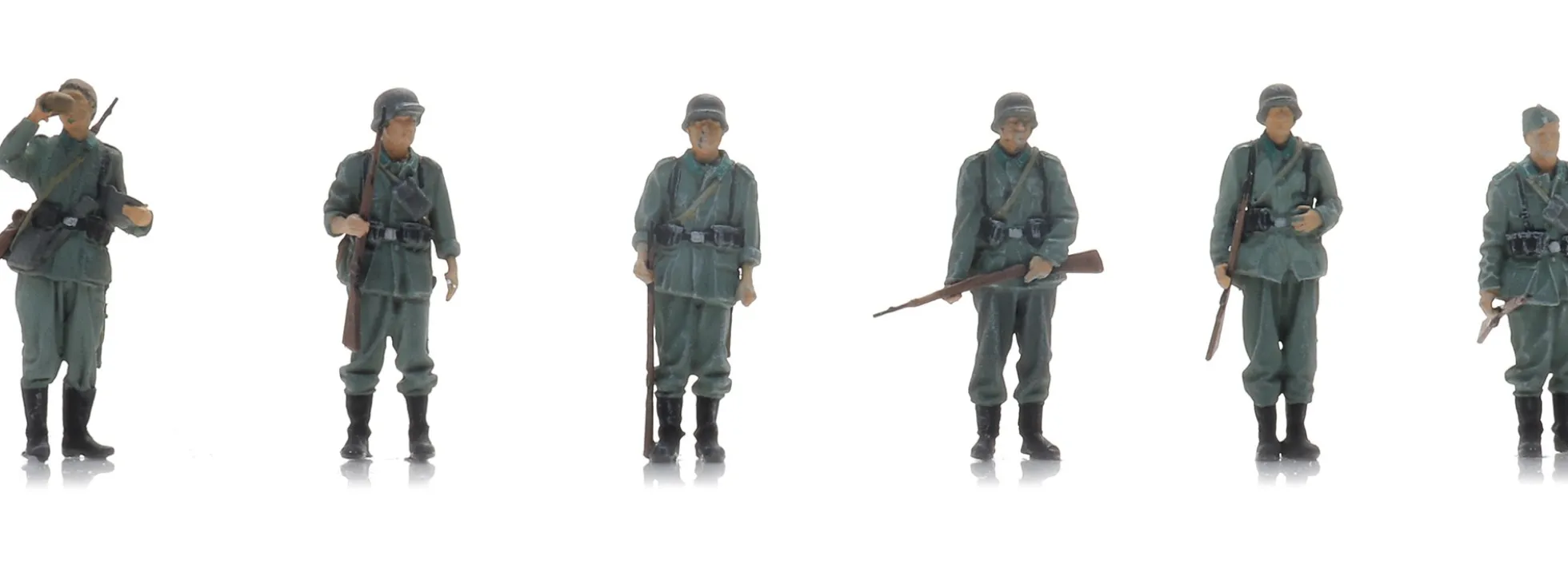 Artitec 5720009 WM-Infanterie wartet auf Transport | 6 Stück | Militär Figuren 1:72