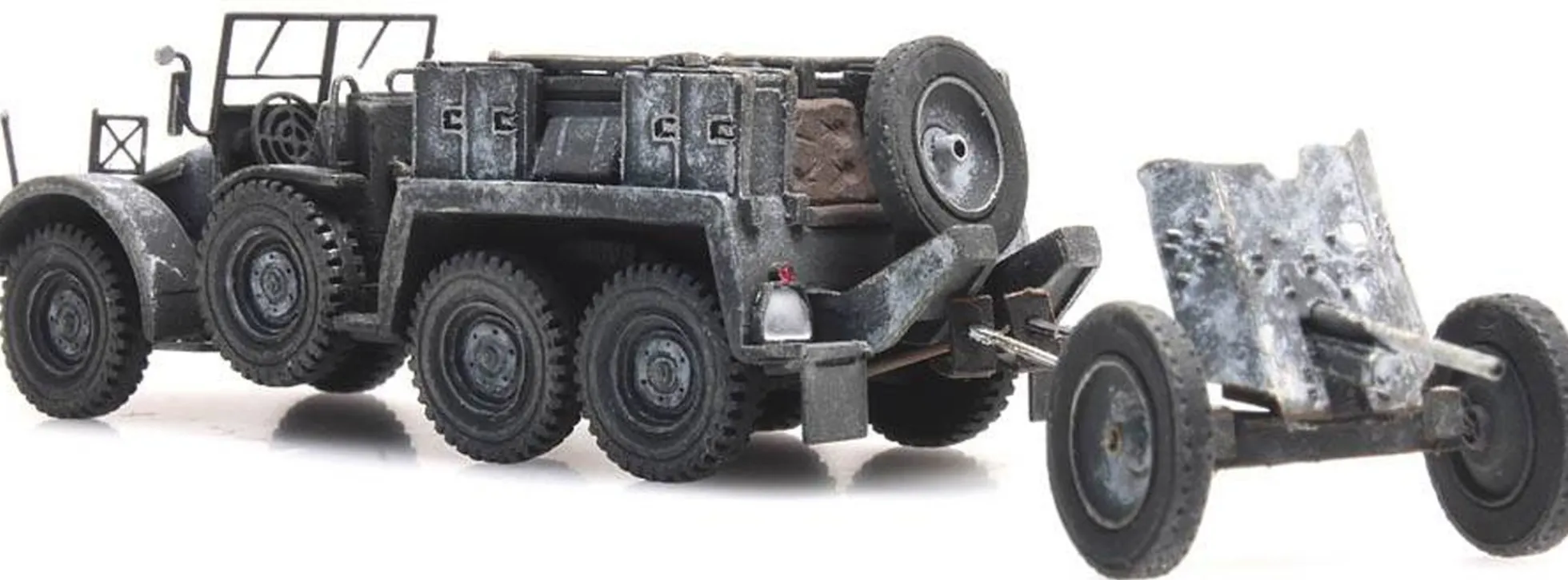 Artitec 387.387 WM Krupp-Protze + 3,7-cm-PaK Winter | Militärmodell 1:87