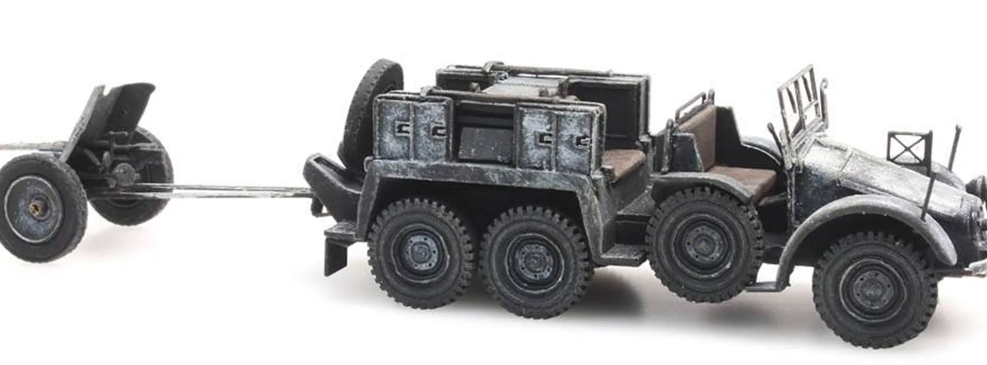 Artitec 387.387 WM Krupp-Protze + 3,7-cm-PaK Winter | Militärmodell 1:87