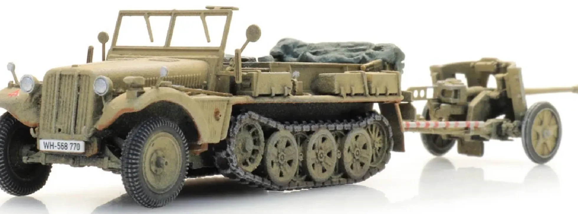 Artitec 6870490 WM Sd.Kfz. 10 + PAK 38 Afrika | Panzermodell 1:87