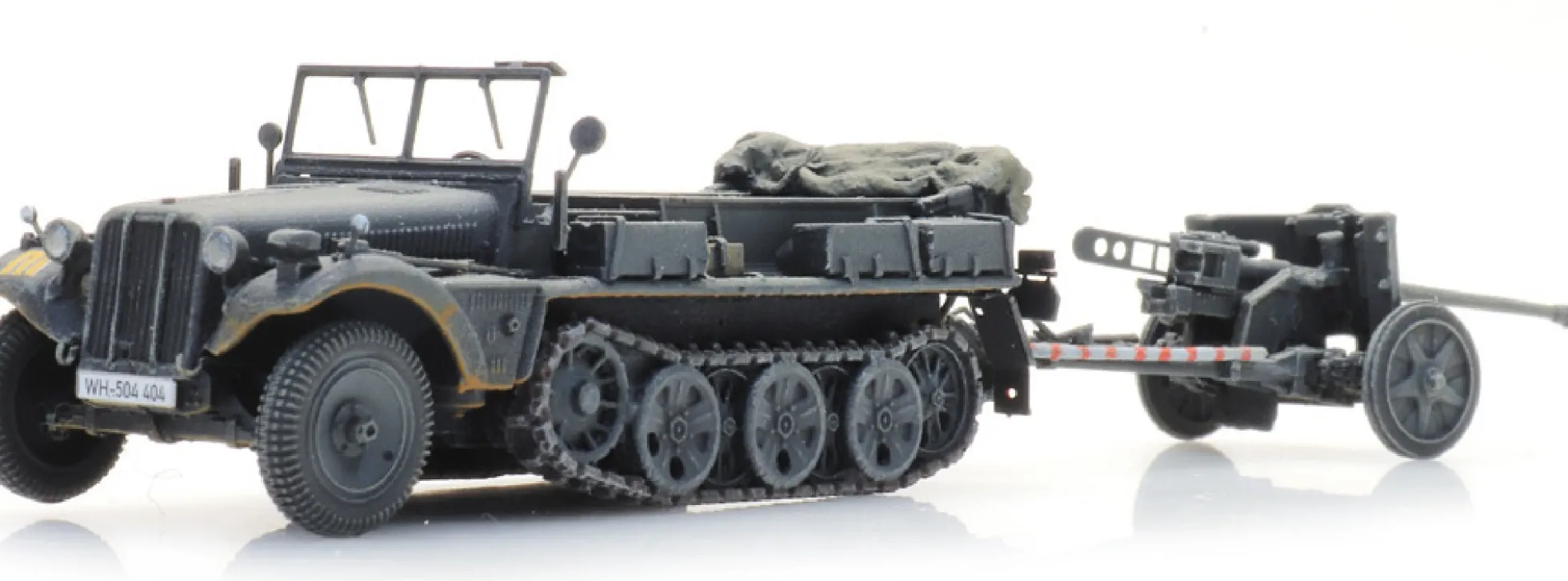 Artitec 6870488 WM Sd.Kfz. 10 + PAK 38 grau | Panzermodell 1:87