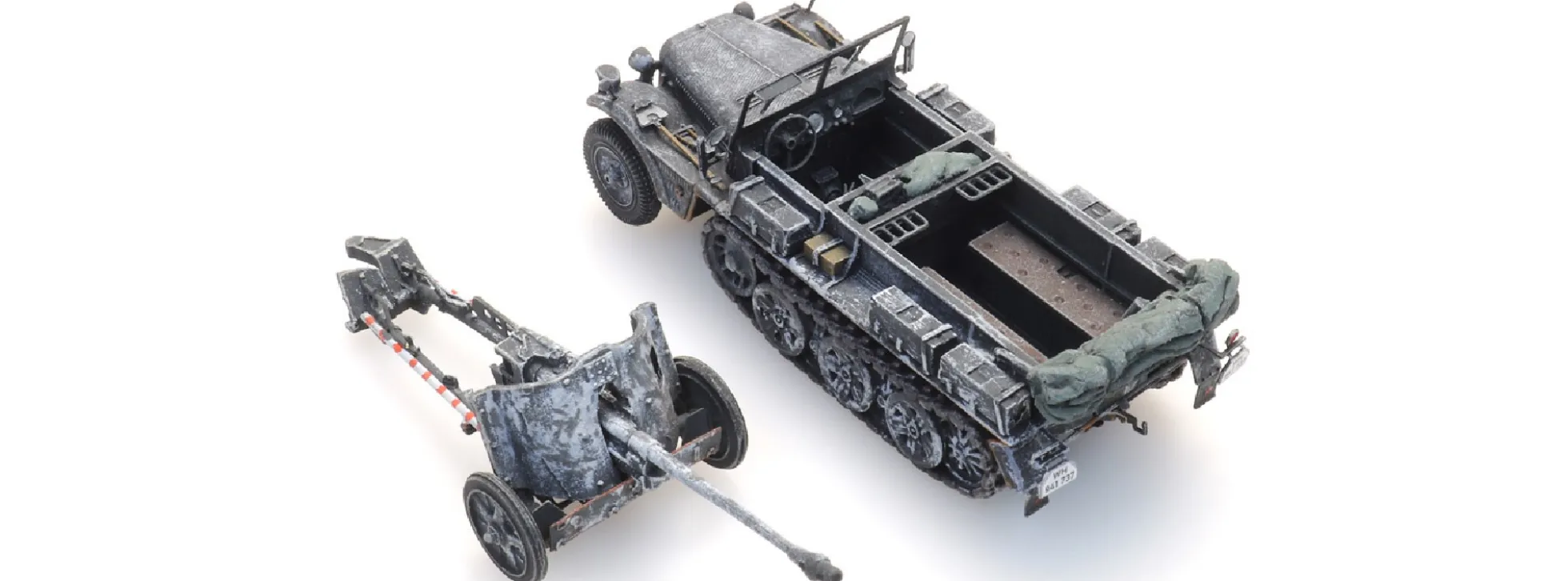 Artitec 6870489 WM Sd.Kfz. 10 + PAK 38 Winter | Panzermodell 1:87
