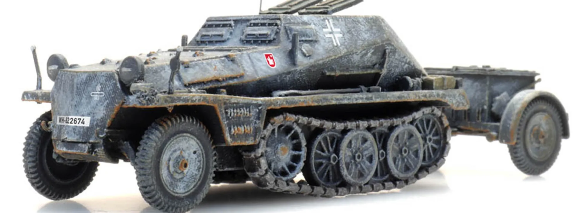 Artitec 6870355 WM Sd.Kfz. 252 + Sd.Anhänger 32 Winter | Panzermodell 1:87