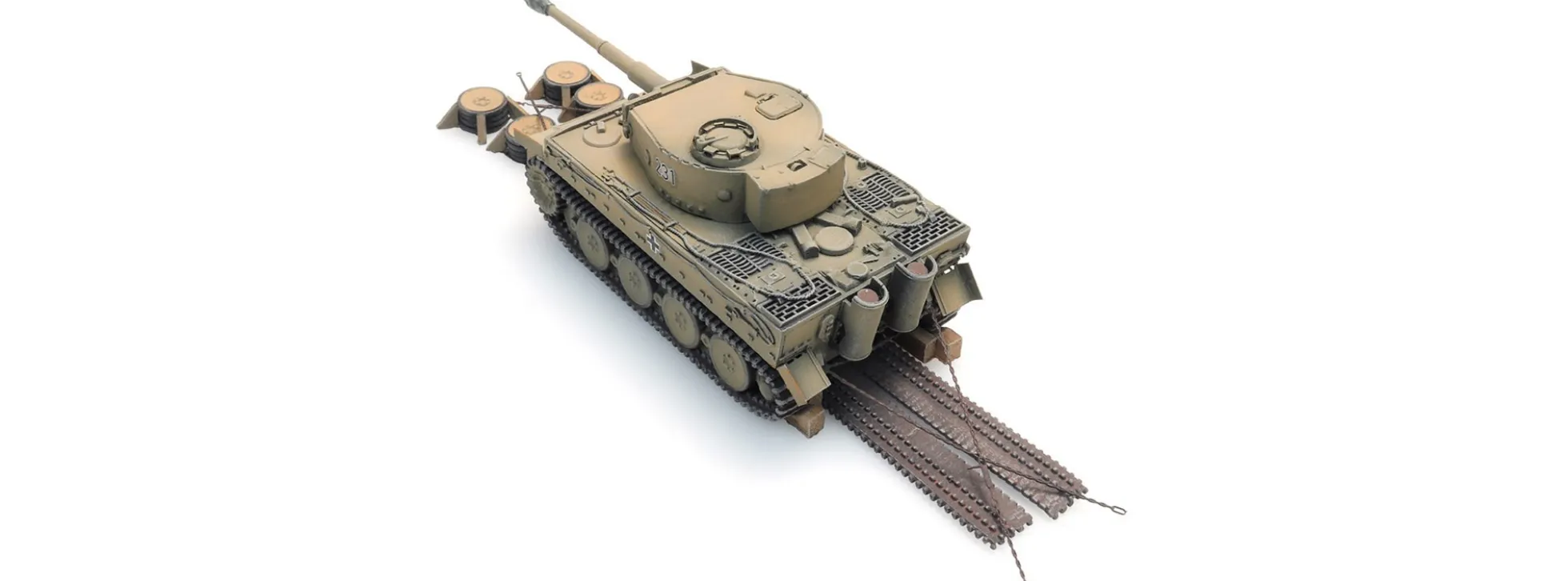 Artitec 6870402 WM Tiger I gelb Eisenbahntransport | Panzermodell 1:87