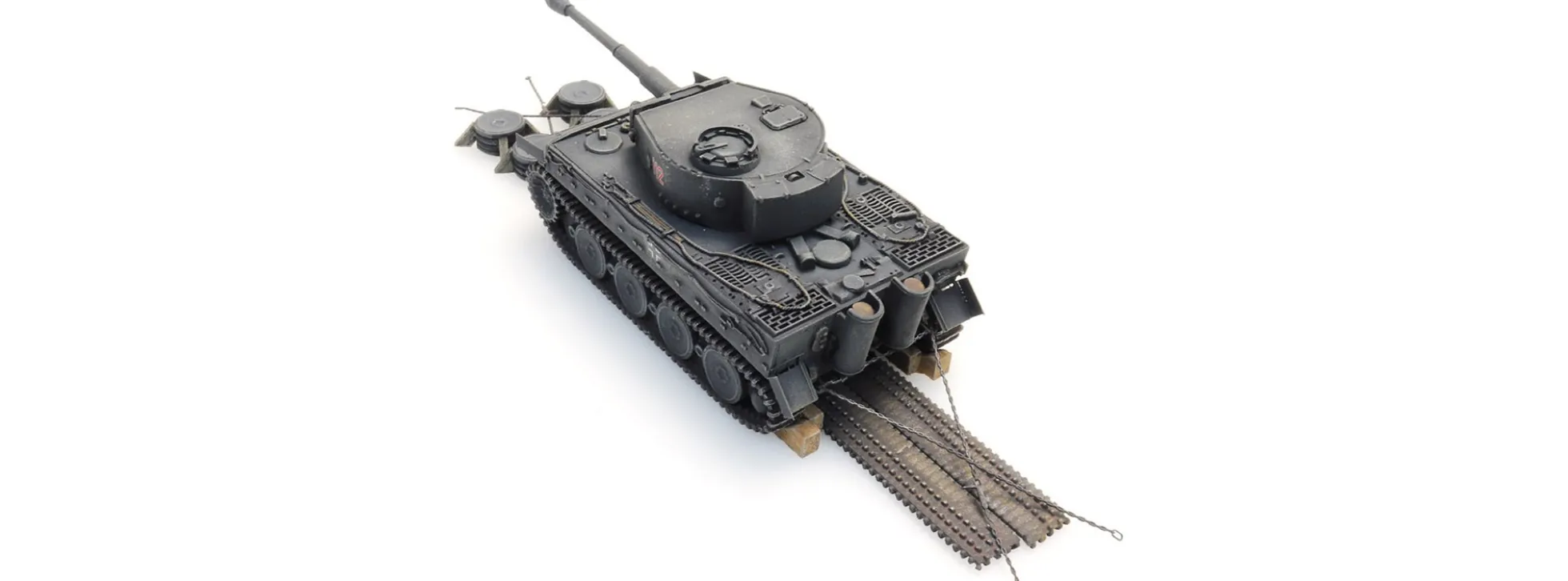 Artitec 6870401 WM Tiger I grau Eisenbahntransport | Panzermodell 1:87