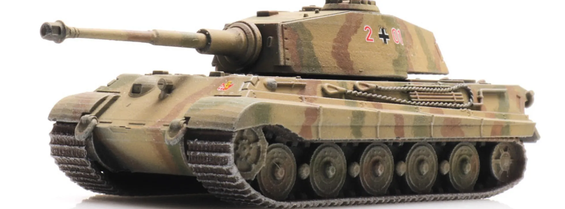 Artitec 6120012 WM Tiger II Eisenbahntransport | Panzermodell 1:120