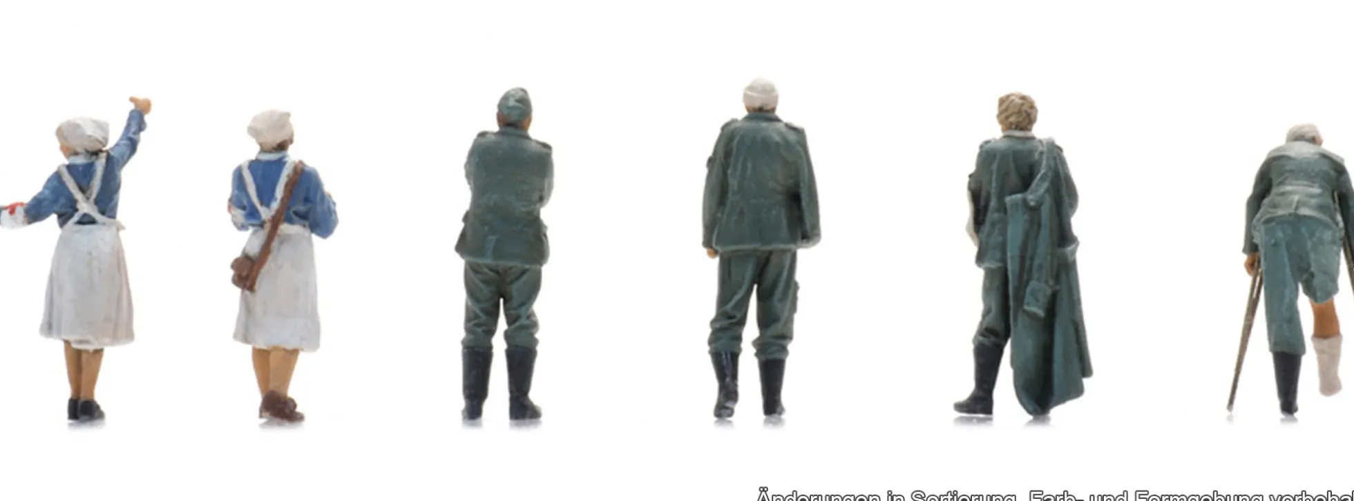 Artitec 7720019 WM verwundete Soldaten + Krankenschwestern | 6 Stück | Figuren Bausatz 1:72