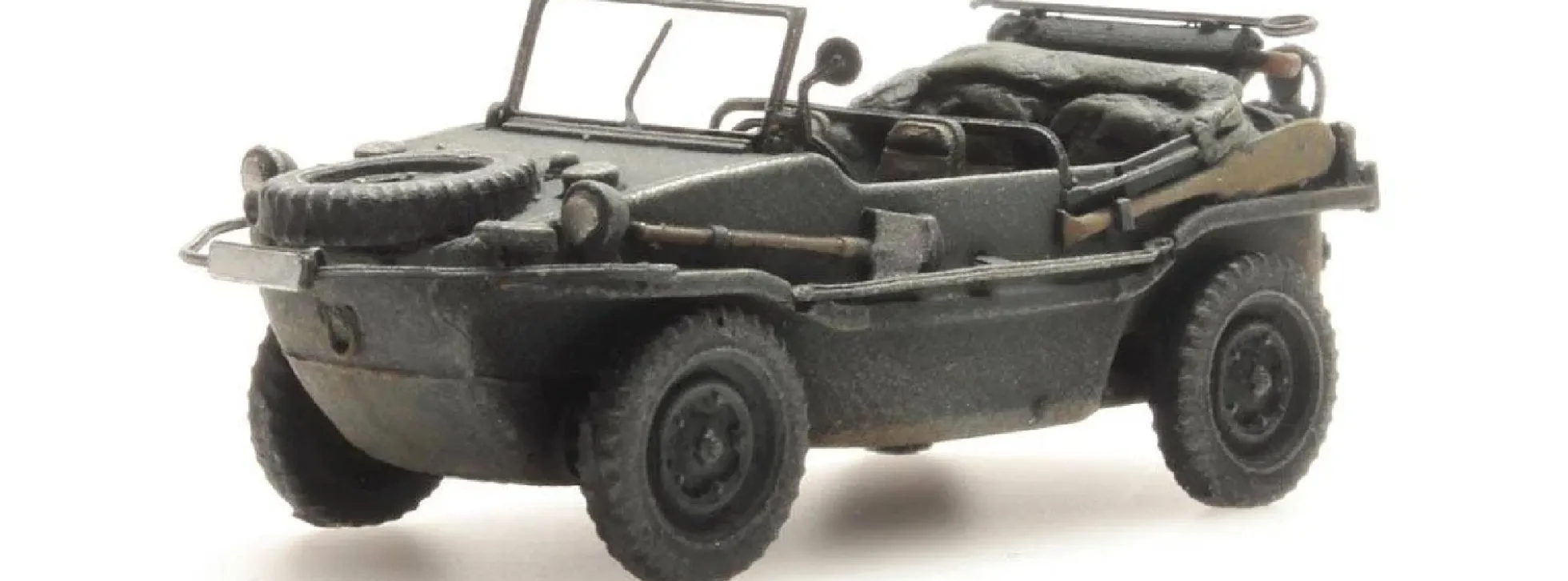 Artitec 6870073 WM VW 166 K2s Schwimmwagen dunkelgrau | Militärmodell 1:87