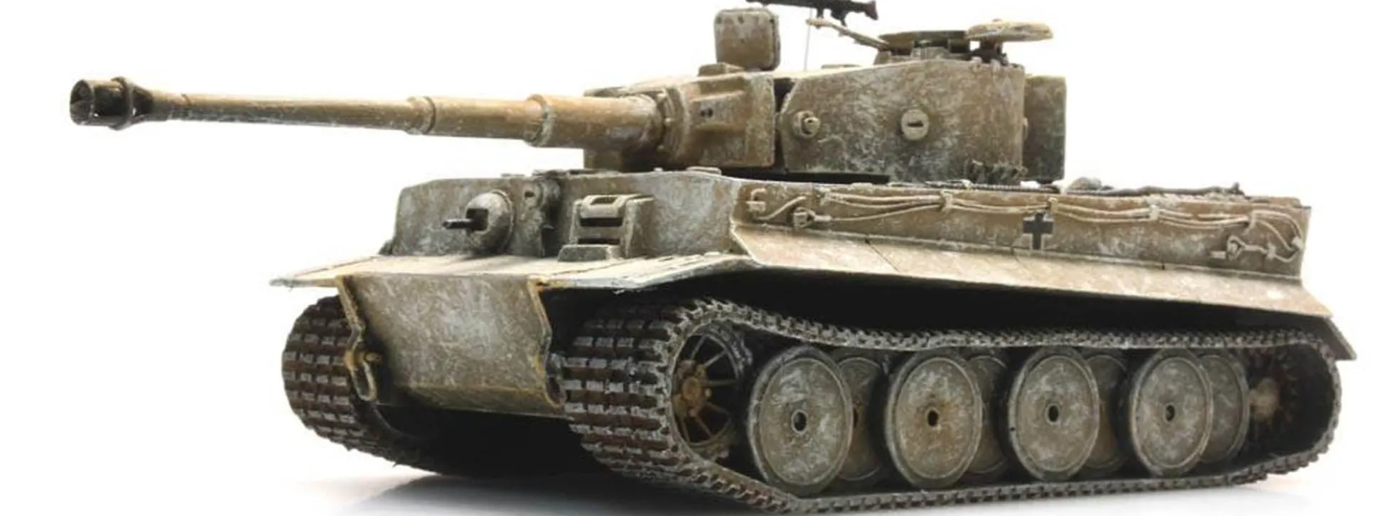 Artitec 387.102-WY WM Tiger I 1943 gelb-Wintertarnung | Militärmodell 1:87