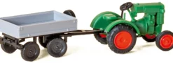 Auhagen 44659 Deutz-Schlepper F1M414 mit Anhänger | Agrarmodell Bausatz Spur N