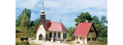 Auhagen 14461 Dorfkirche mit Pfarrhaus | Gebäude Bausatz Spur N
