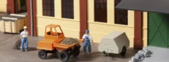 Auhagen 41641 Dumper mit Kompressoranhänger | Baumaschinen Modell 1:87