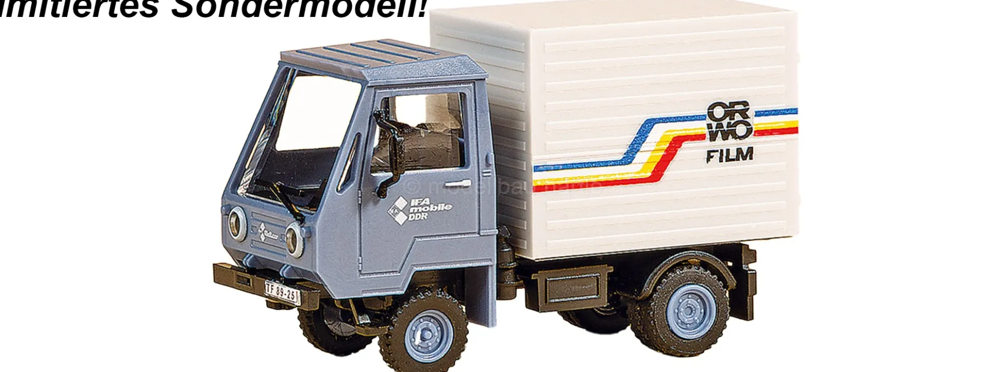Auhagen 40514 Multicar M25 Kofferaufbau ORWO | LKW-Modell Bausatz 1:120