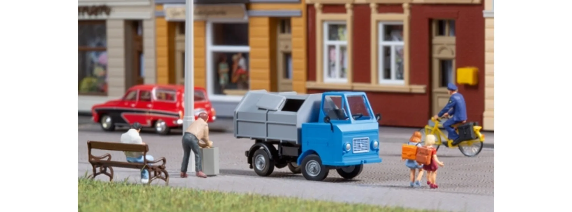 Auhagen 41645 Multicar M22 mit Abfallsammelbehälter | Bausatz Spur H0