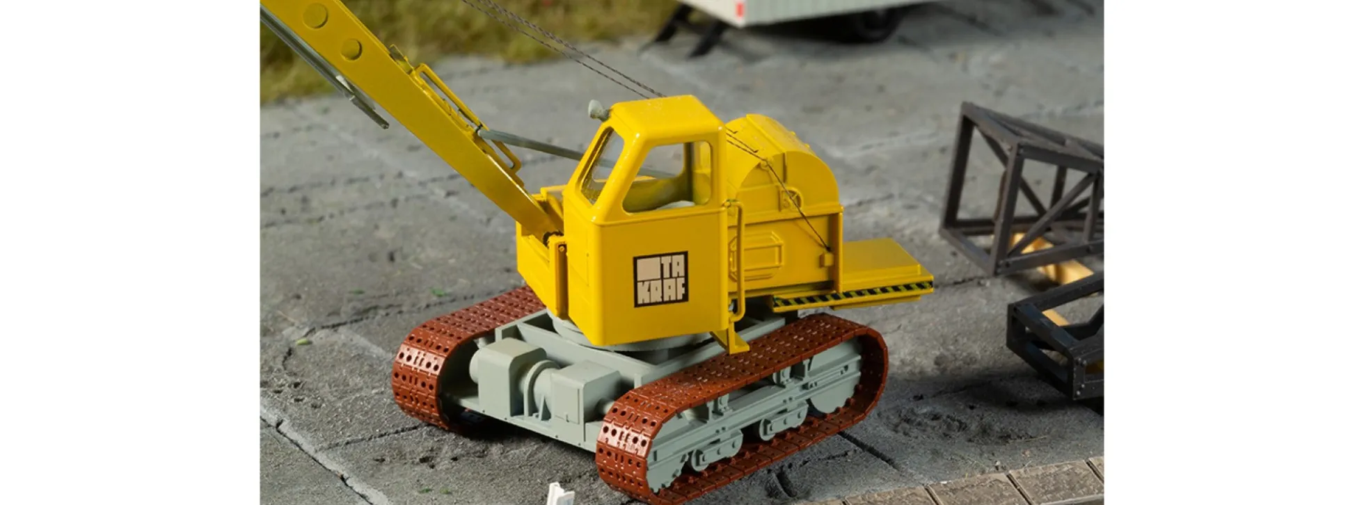 Auhagen 41673 Raupenkran RK3 | Bausatz Spur H0