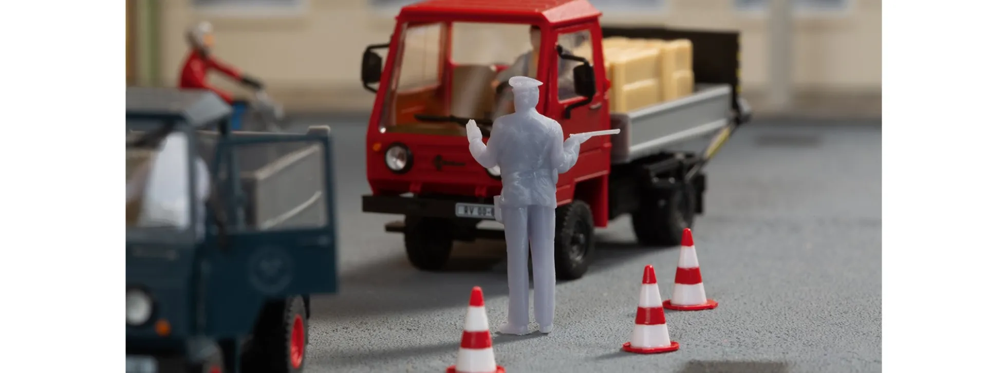 Auhagen 41679 Verkehrskontrolle | 3 Stück | Figuren Spur H0