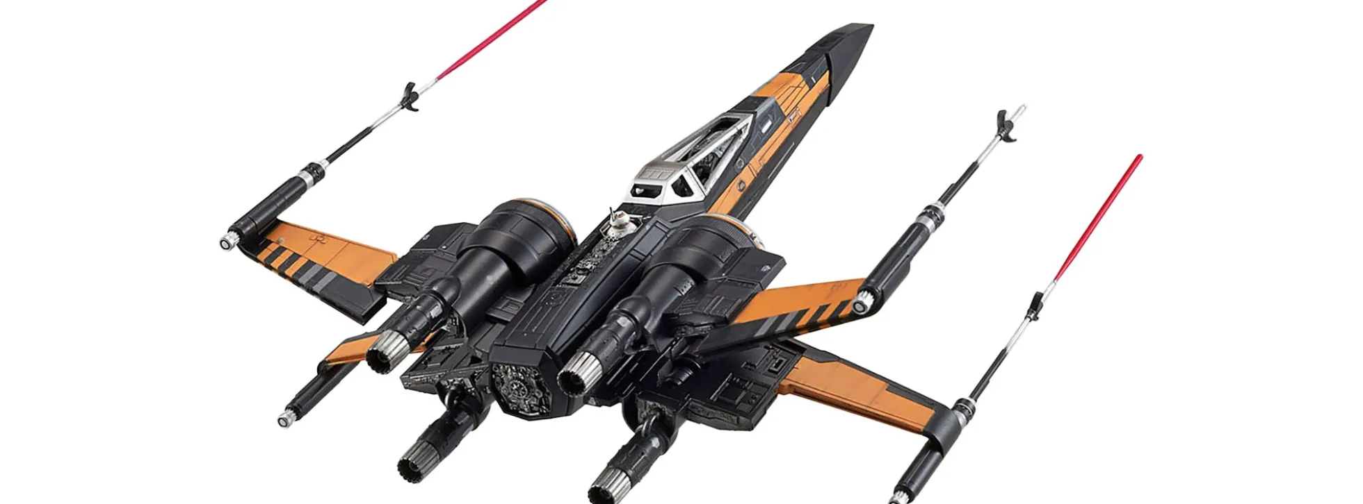 BANDAI 01216 Poes X-Wing Fighter | Star Wars Snap-Fit Bausatz 1:72