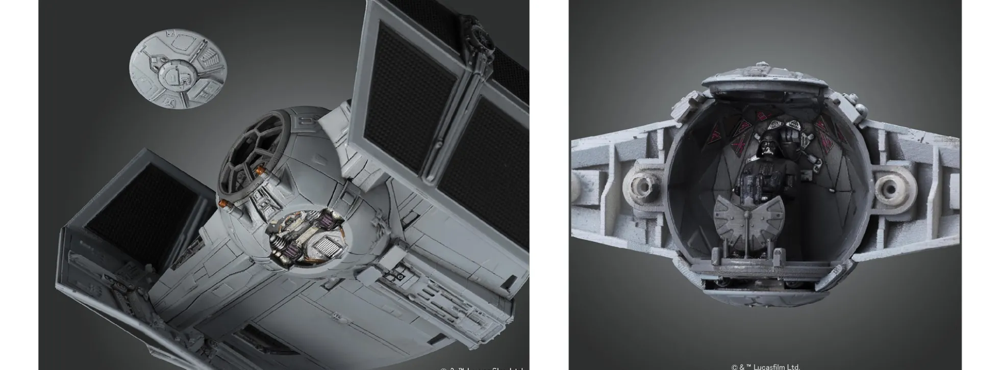 BANDAI 01214 TIE Advanced | Star Wars Snap-Fit Bausatz 1:72