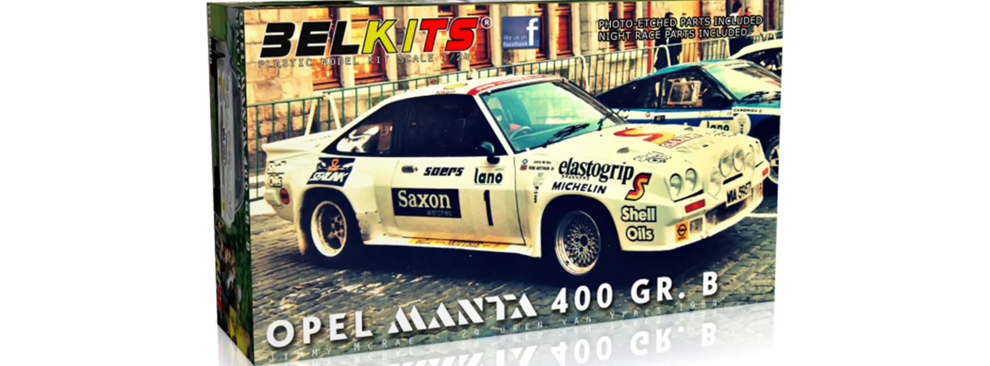 BELKITS BEL009 Opel Manta 400 GR.B 24 van Leper, McRae 1984 | Auto Bausatz 1:24