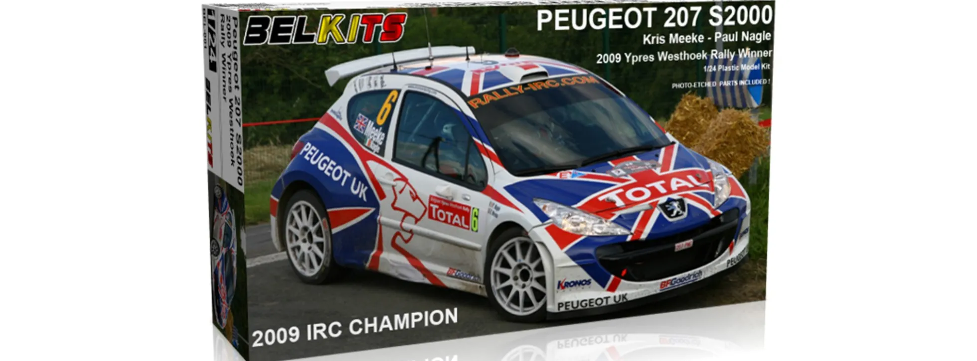 BELKITS BEL001 PEUGEOT 207 S2000 Meeke Ypres WR 2009 | Auto Bausatz 1:24