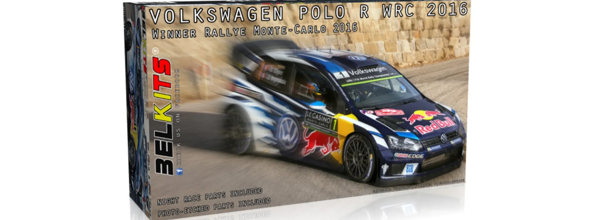 BELKITS BEL011 VW Polo R WRC Monte Carlo 2016 | Auto Bausatz 1:24
