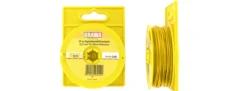 BRAWA 3210 Einzelader | 0,25 mm² | für dig. Einsatz | 25 m Abrollspule | Gelb