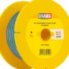BRAWA 32392 Flachbandlitze 0,14 mm² | 25 m | blau / blau / gelb | Elektrozubehör