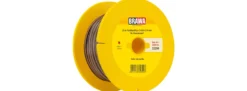 BRAWA 32394 Flachbandlitze 0,14 mm² | 25 m | hellbraun / schwarz / dunkelbraun | Elektrozubehör