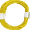 BRAWA 32401 Hochflexible Schaltlitze | 0,05 mm² | 10 m Ring | Gelb