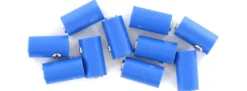 BRAWA 3045 Runde Muffen | 2,5 mm | Blau | 10 Stück