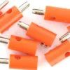 BRAWA 3056 Runde Querlochstecker | 2,5 mm | Orange | 10 Stück