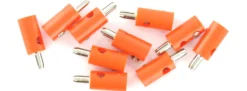 BRAWA 3056 Runde Querlochstecker | 2,5 mm | Orange | 10 Stück