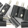 BRAWA 3058 Runde Querlochstecker | 2,5 mm | Schwarz | 10 Stück