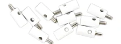 BRAWA 3059 Runde Querlochstecker | 2,5 mm | Weiß | 10 Stück