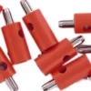 BRAWA 3052 Runde Querlochstecker | 2,5 mm | Rot | 10 Stück