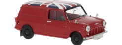BREKINA 15365 Austin Mini Countryman rot mit Union Jack | Modellauto 1:87