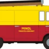 BREKINA 30128 Barkas B 1000 Kasten 1960 - Minol Tanstellendienst | Modellauto 1:87