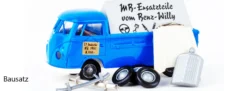 BREKINA 10223 Bausatz VW T1b Pritsche Ersatzteile vom Benz Willy 1960 Bausatz 1:87