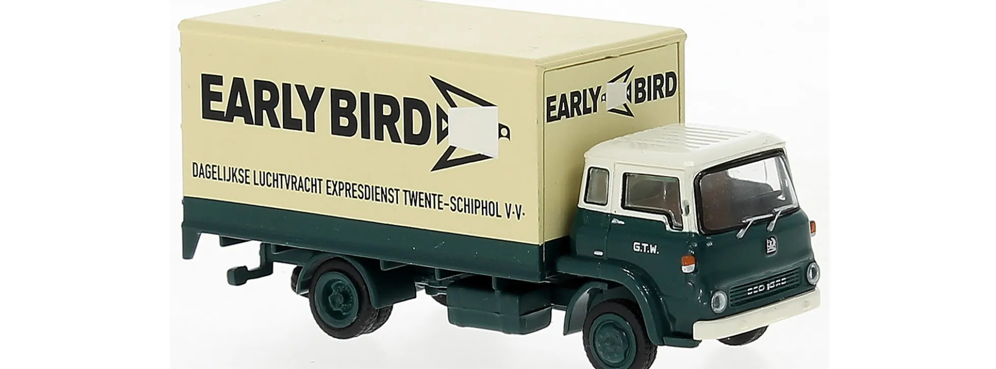 BREKINA 35911 Bedford TK Koffer-LKW Geldersche Tramwegen Early Bird 1960 LKW-Modell 1:87