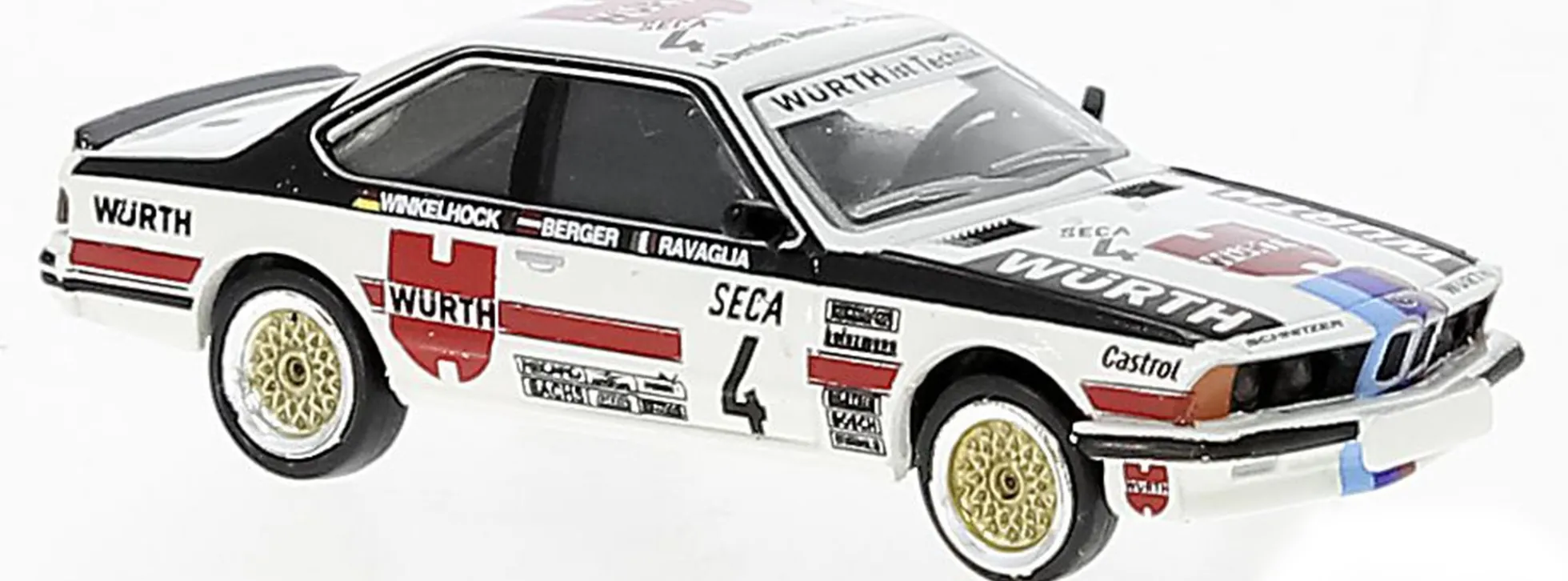 BREKINA 24363 BMW 635CSi Würth Nummer 4 1984 Automodell 1:87