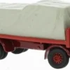 BREKINA BOS87530 Atkinson Pritschen-LKW mit Ladung unter Plane 4-Achser 1950 grün LKW-Modell 1:87