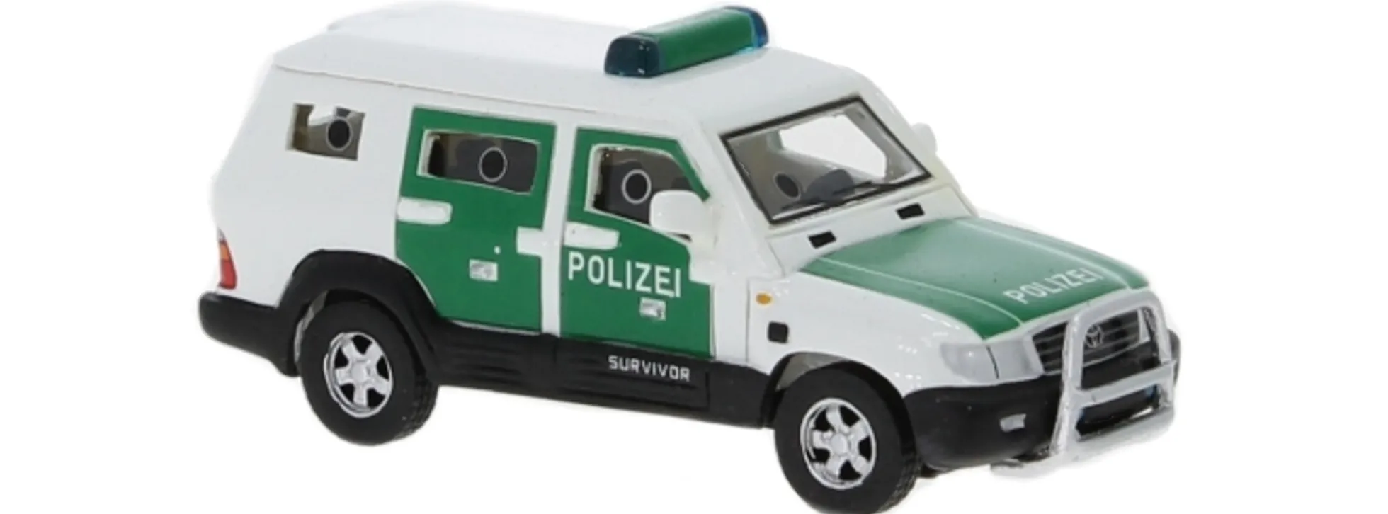 BREKINA BOS87641 Toyota Land Cruiser Survivor Polizei 2004 | Blaulichtmodell 1:87