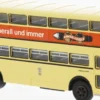 BREKINA 61256 Büssing D2U Doppeldecker BVG Handelsgold 1960 Busmodell 1:87