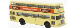 BREKINA 61256 Büssing D2U Doppeldecker BVG Handelsgold 1960 Busmodell 1:87